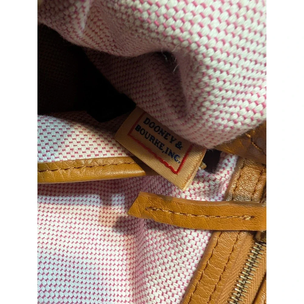 Vintage Dooney Bourke Pebble Grain‎ Leather Satchel Shoulder Bag